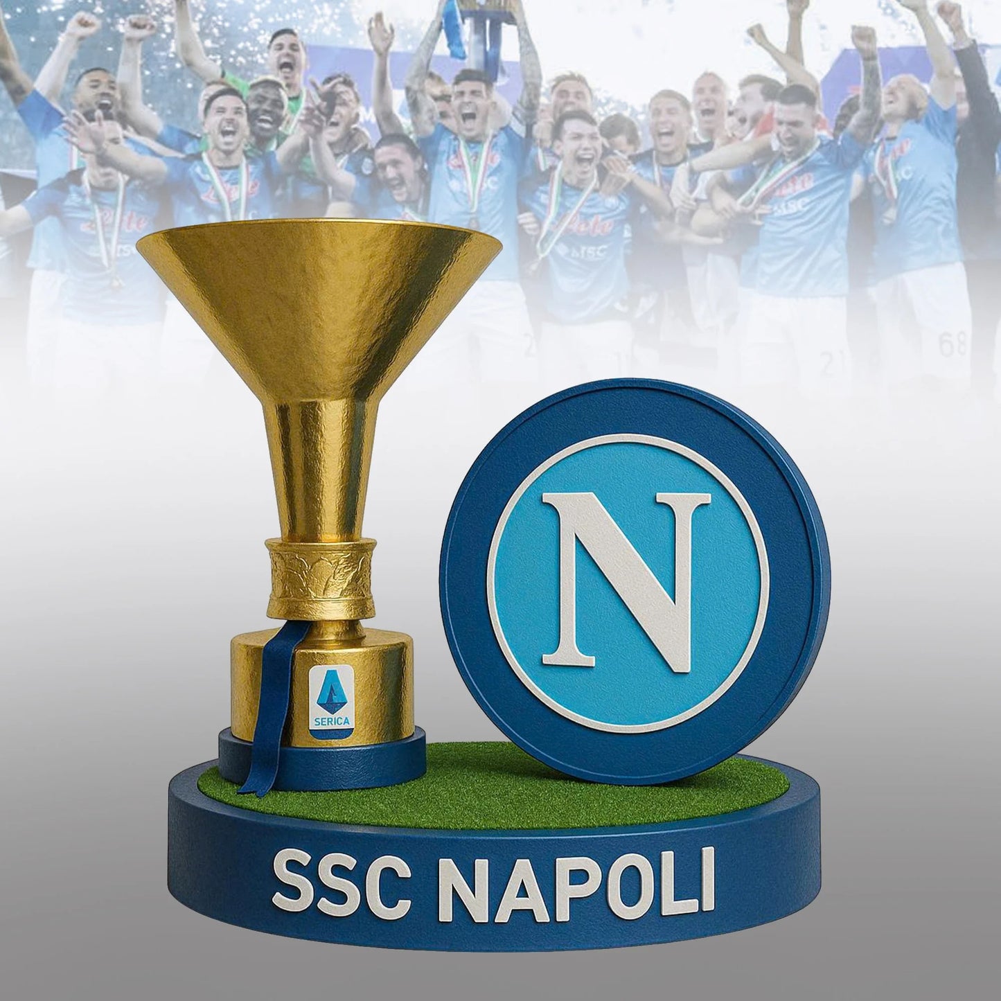 S.S.C. Napoli Campione Serie A 2025 V5 Premium Acrylic Plaque DDT