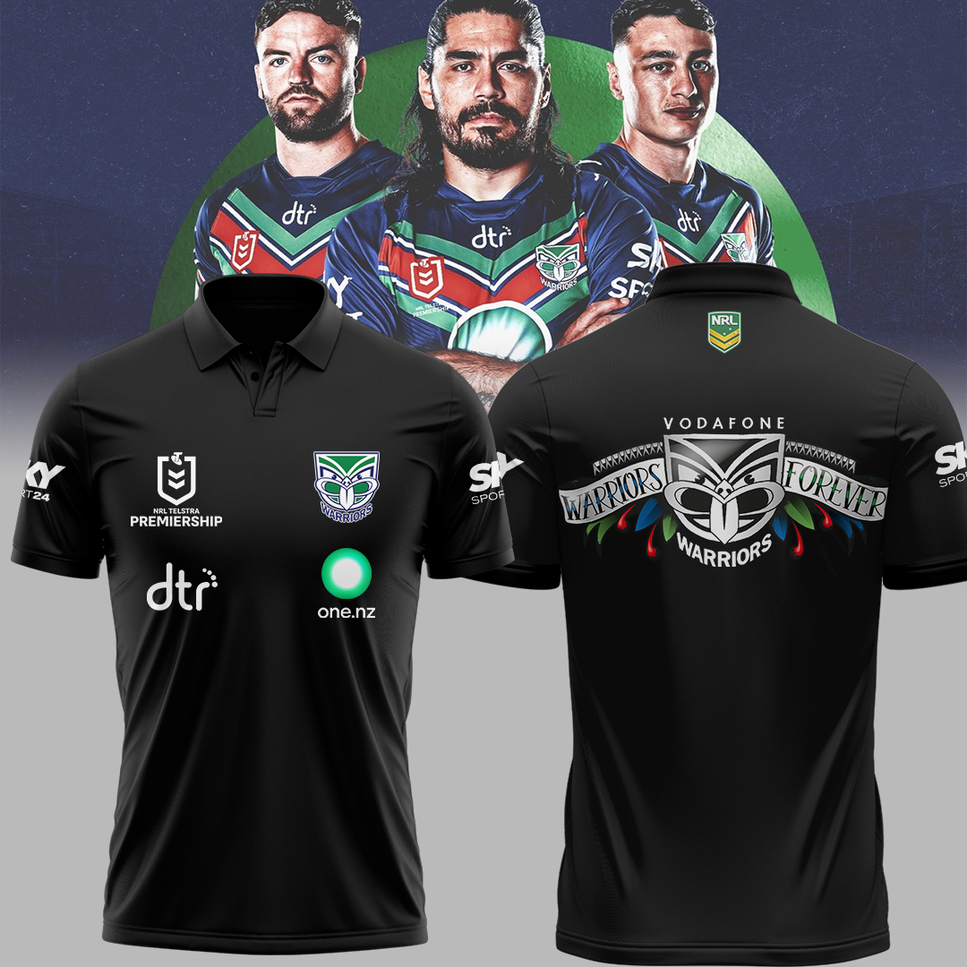 New Zealand Warriors Up The Wahs Polo Shirt NRL TM - Super Savings When Buying Combo V5