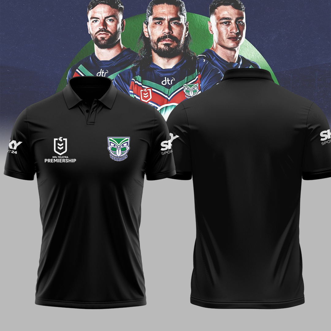 New Zealand Warriors Up The Wahs Polo Shirt NRL TM - Super Savings When Buying Combo V6