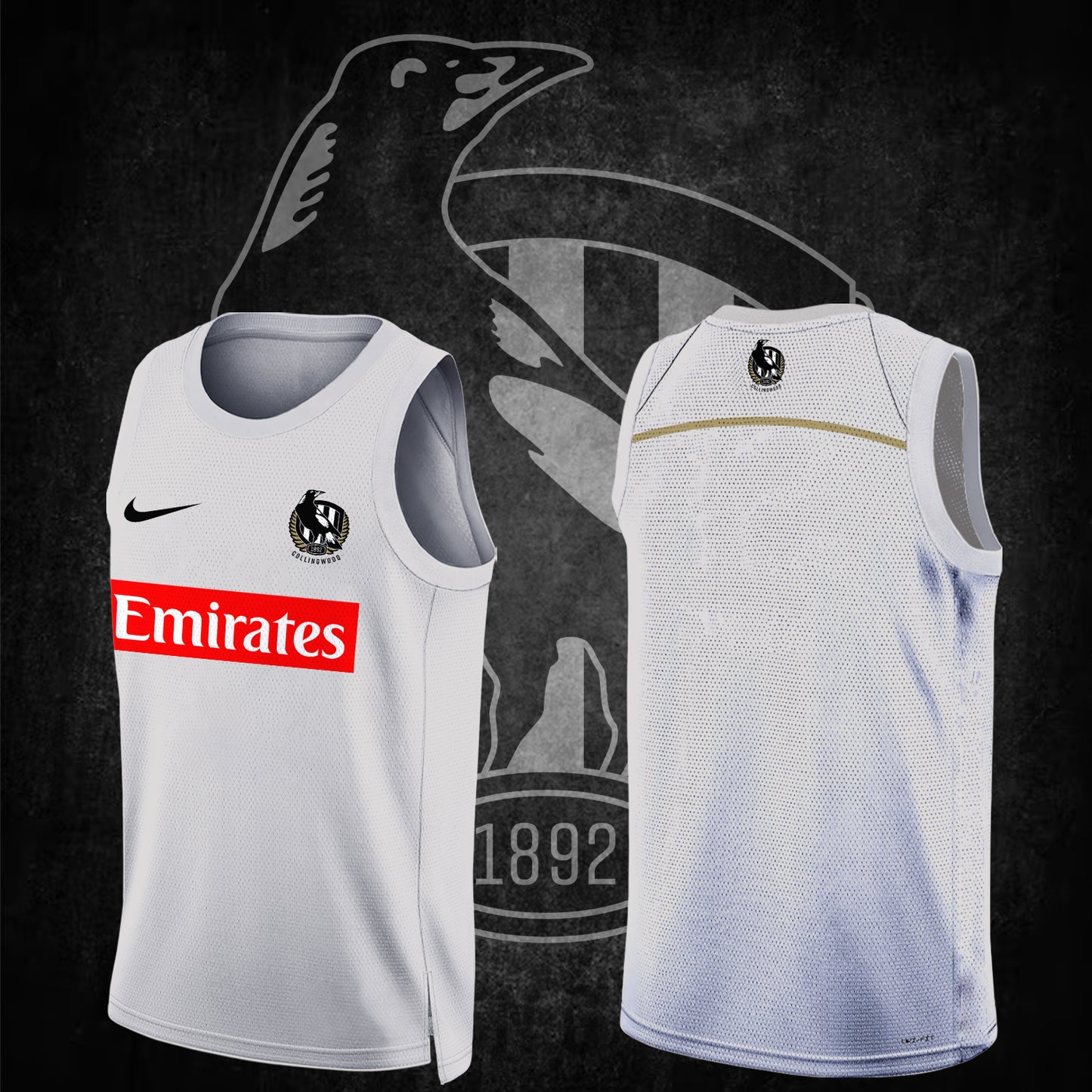 Collingwood Football Club AFL Magpies Forever Limited Edition BK Jersey TM V4