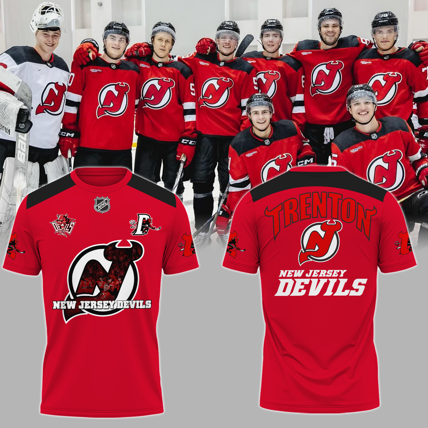 New Jersey Devils NHL V2 T-Shirt TM
