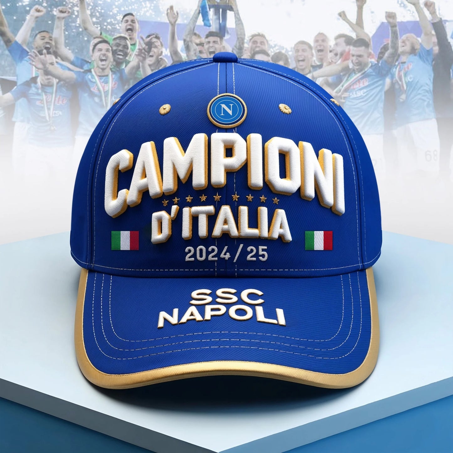S.S.C. Napoli Campione Serie A 2025 Classic Cap DDT