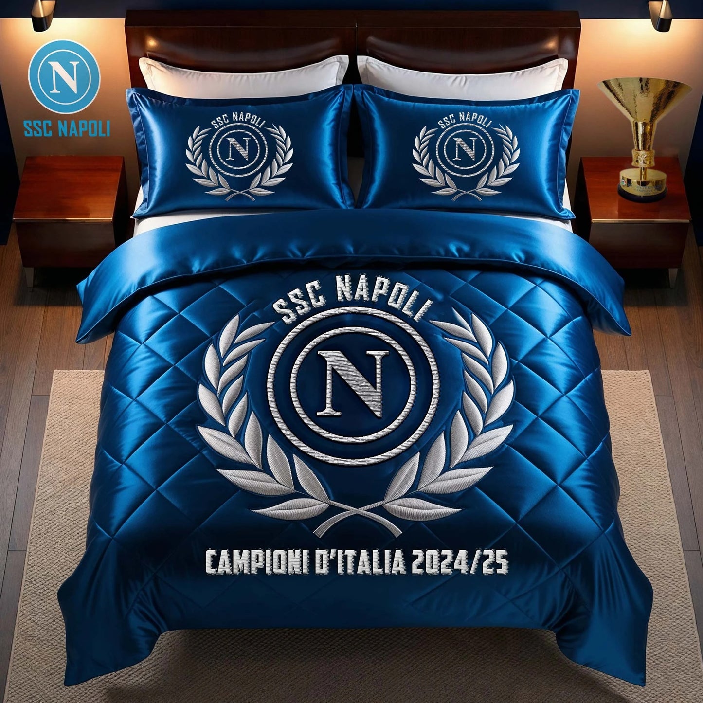 S.S.C. Napoli Campione Serie A 2025 Bedding Set DDT