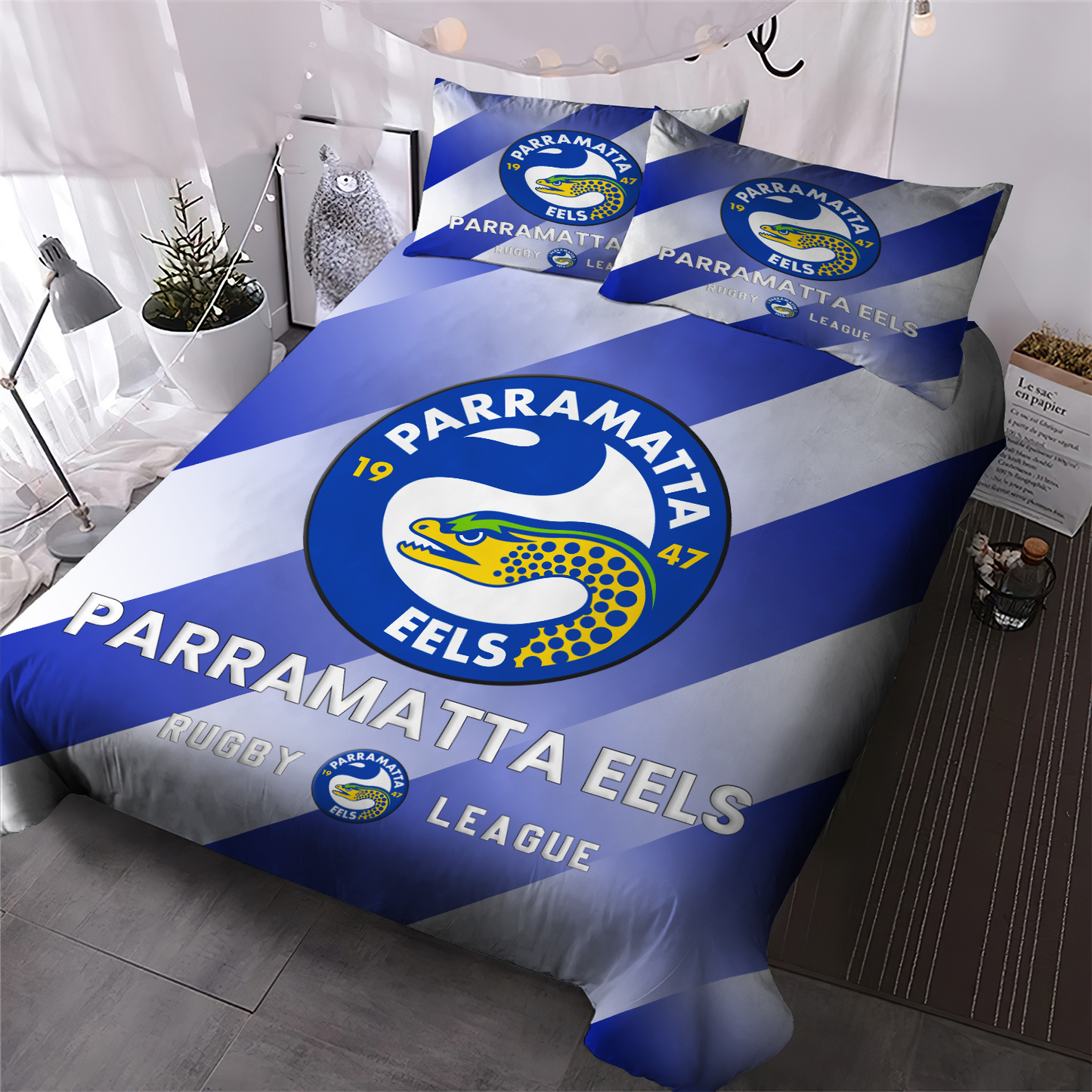 Parramatta Eels NRL 2025 Bedding Set TM NTA V1