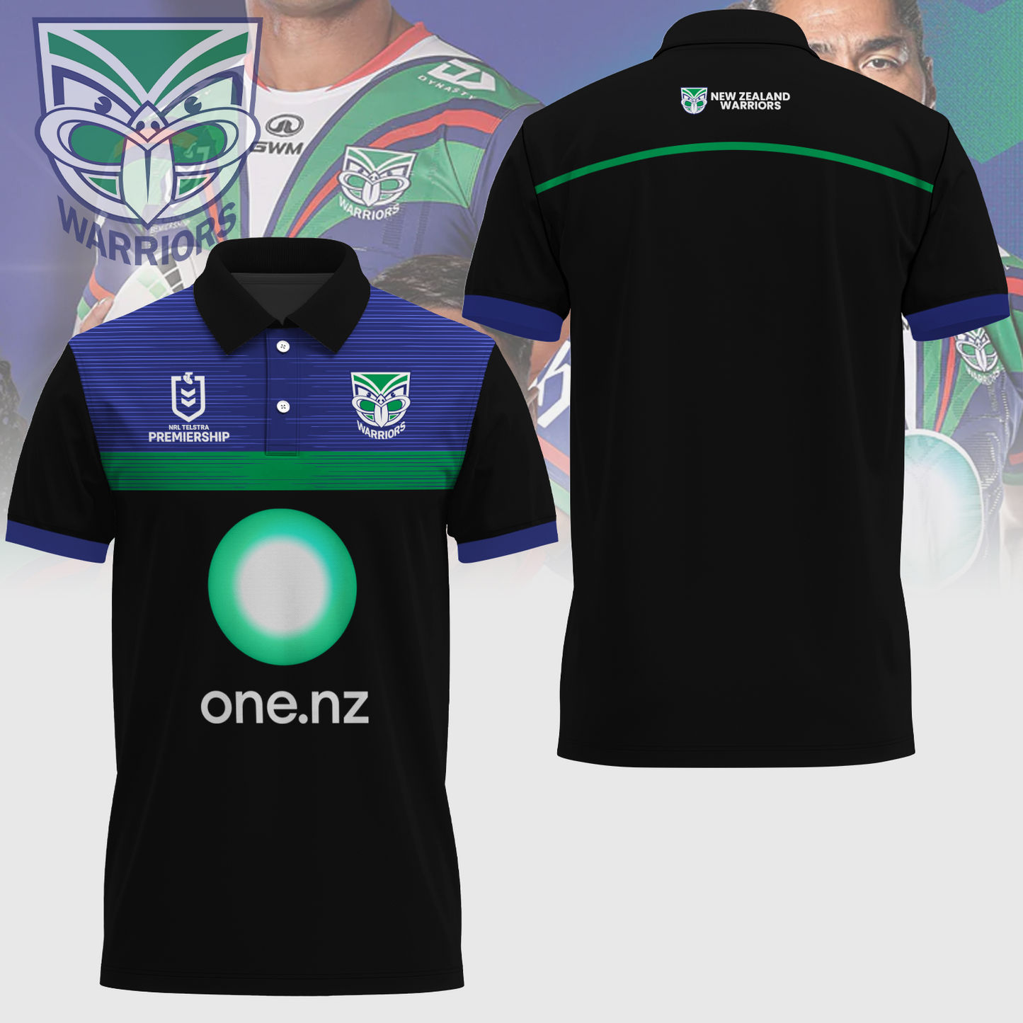 New Zealand Warriors NRL Up The Wahs Limited Edition Polo Shirt TM - Super Savings When Buying Combo V24