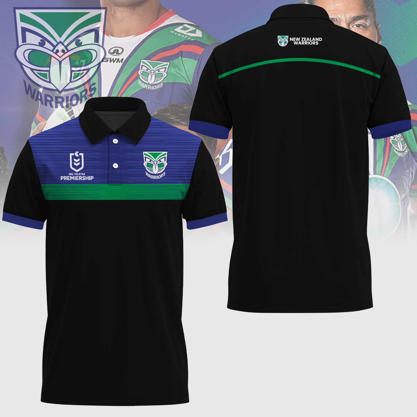 New Zealand Warriors NRL Up The Wahs Limited Edition Polo Shirt TM - Super Savings When Buying Combo V26