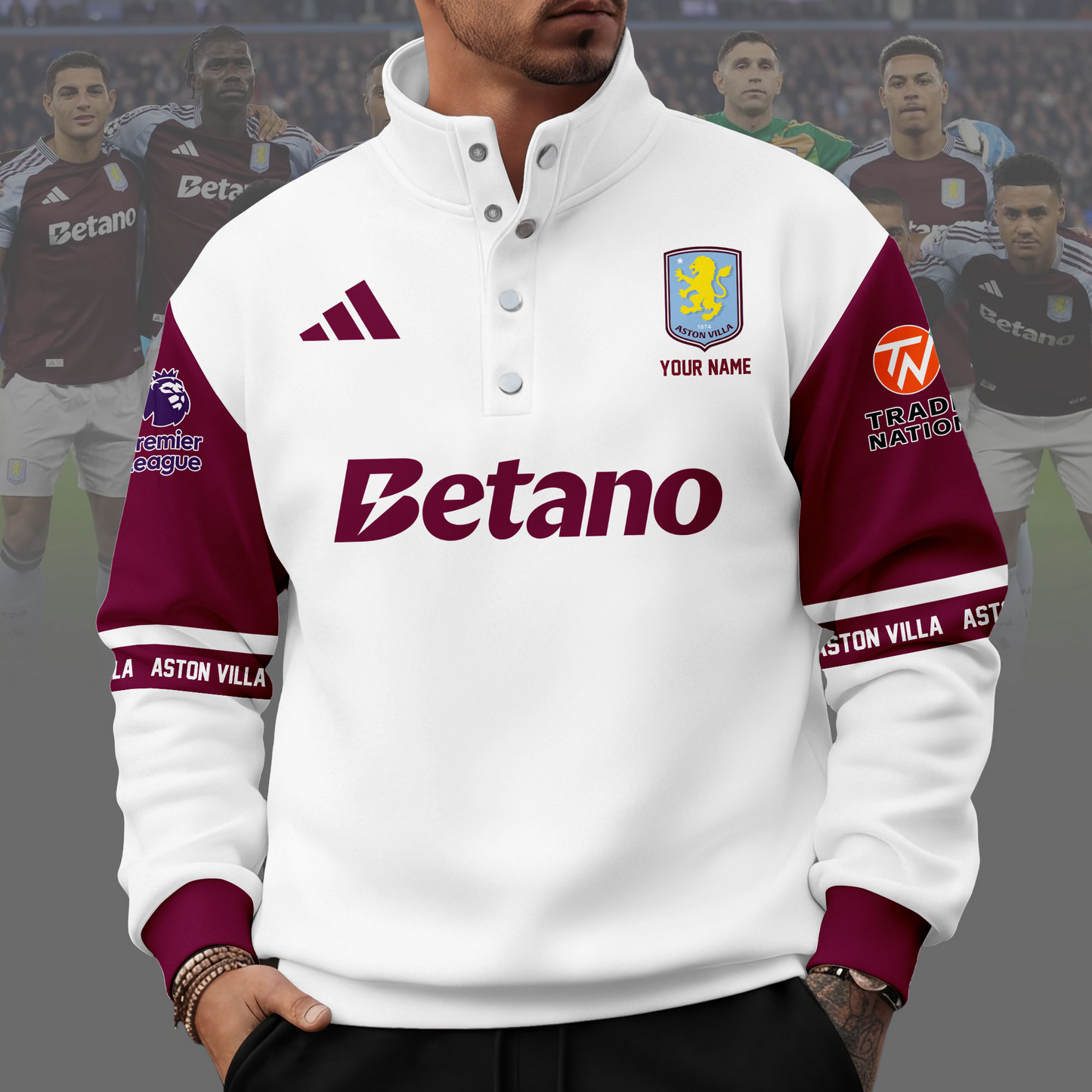 AST x EPL Unisex Western Style Sweater With Buckles DDT 111125 NTL