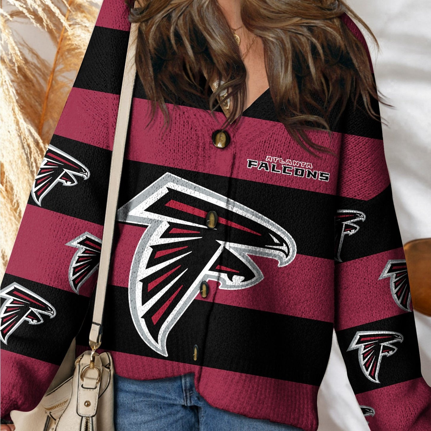 ATL x NFL Cardigan Sweatshirt With Button DatND DVT