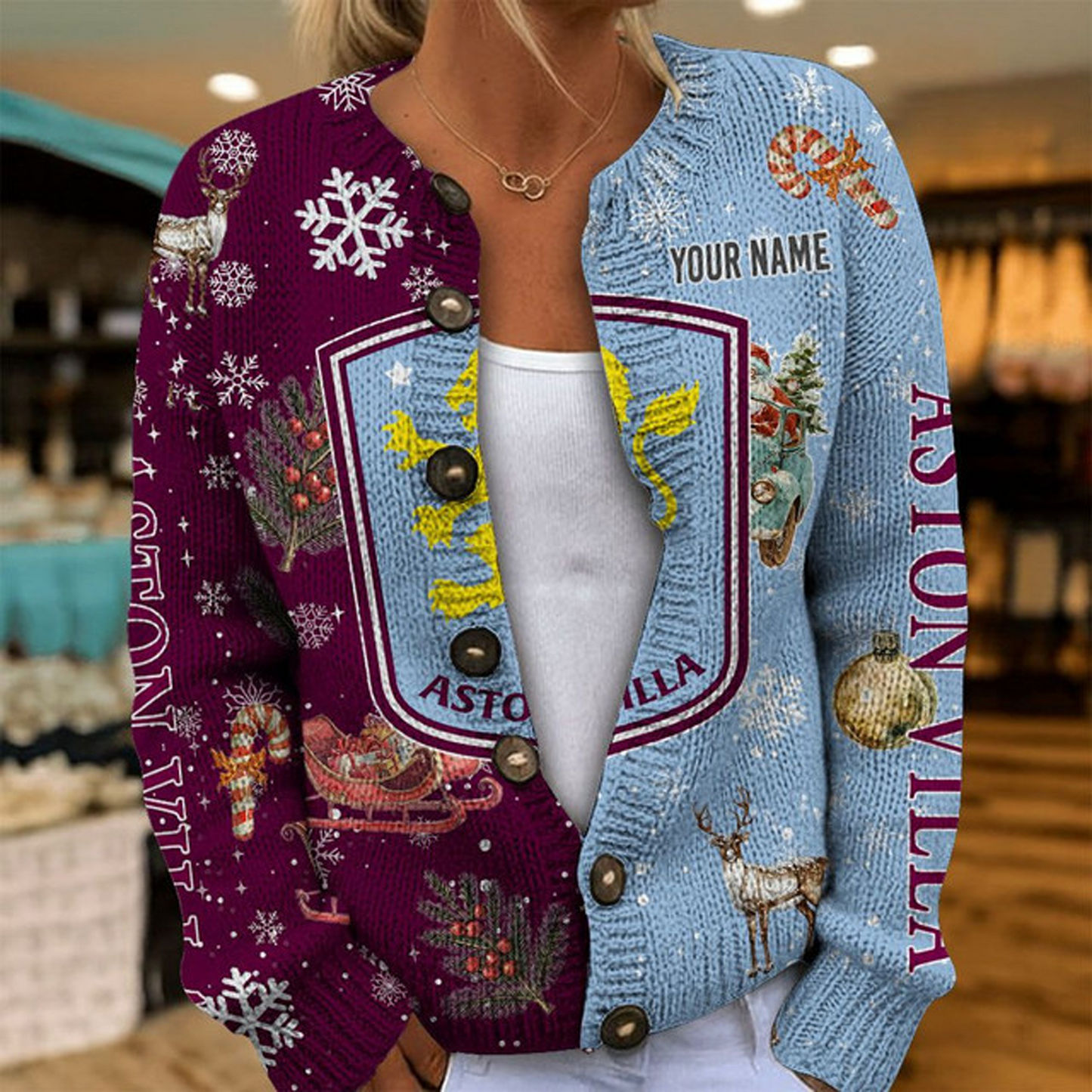 AVL x EPL Christmas Cardigan For Women DatND THUONGNH