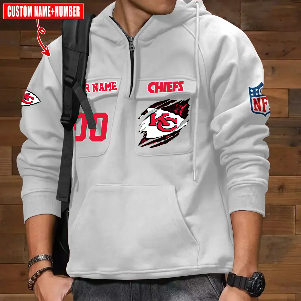 Athleworld KCC NFL Graphic Pocket Hoodie DDT CTND