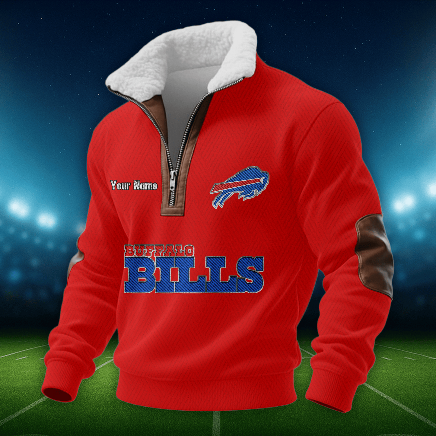 BB NFL Men Fur Collar Sweatshirt DDT CTND