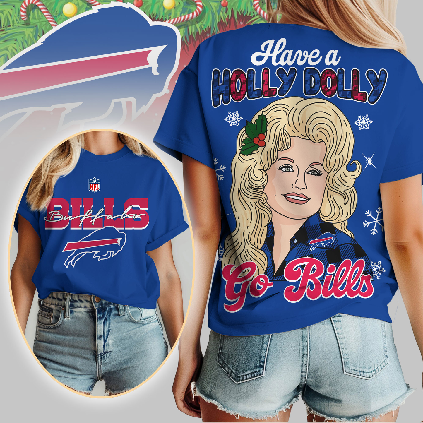 BB Premium NFL Have A Holly Dolly Women Shirt DDT CTND