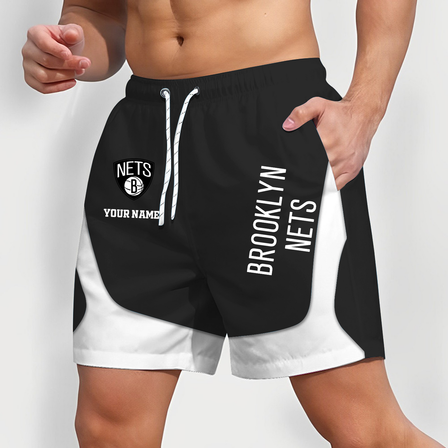 BKN x NBA Team Special Short Pants For Men Custom Name Gifts DATND TANTD