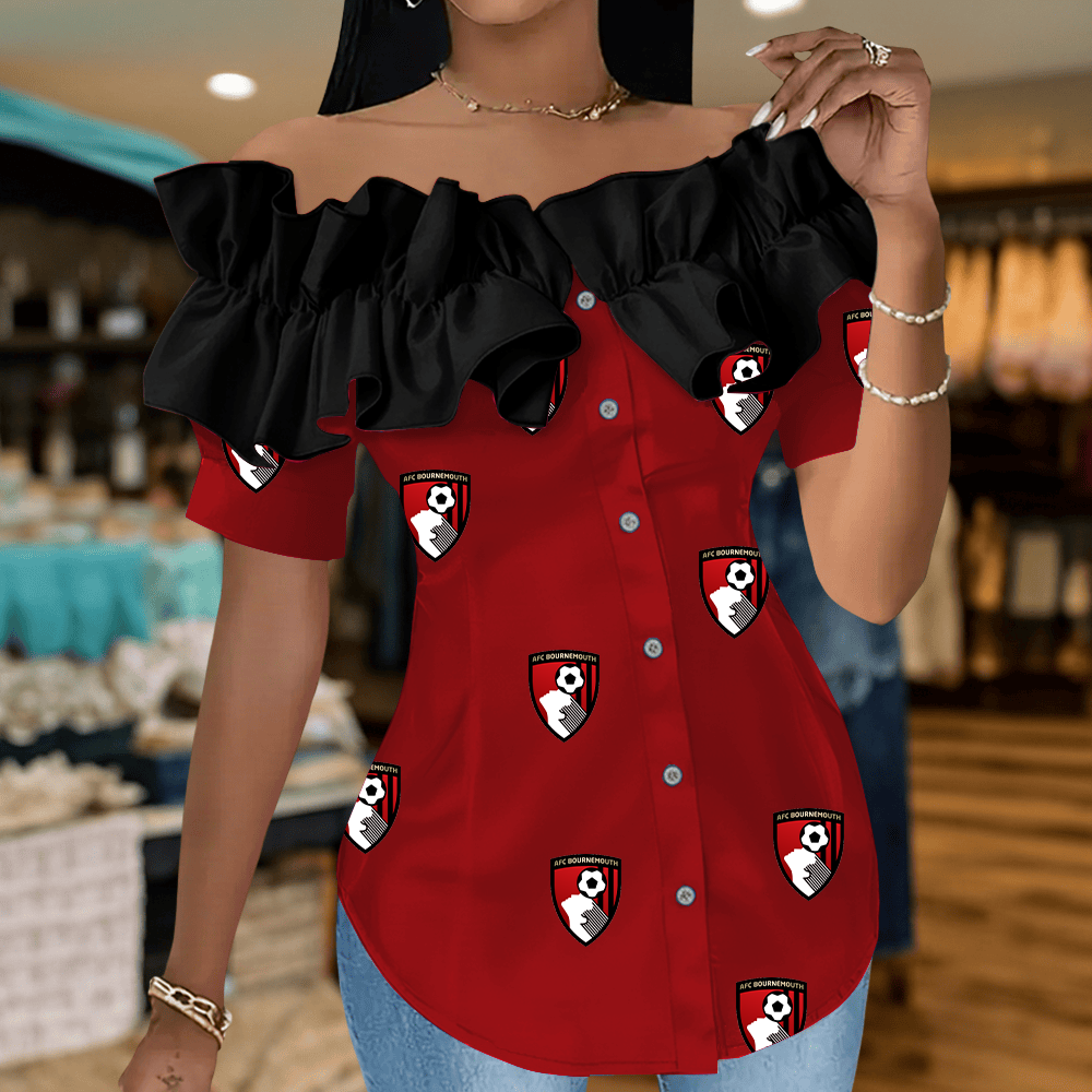 BOU Premium EPL Women Ruffle Off-Shoulder Blouse DDT CTND