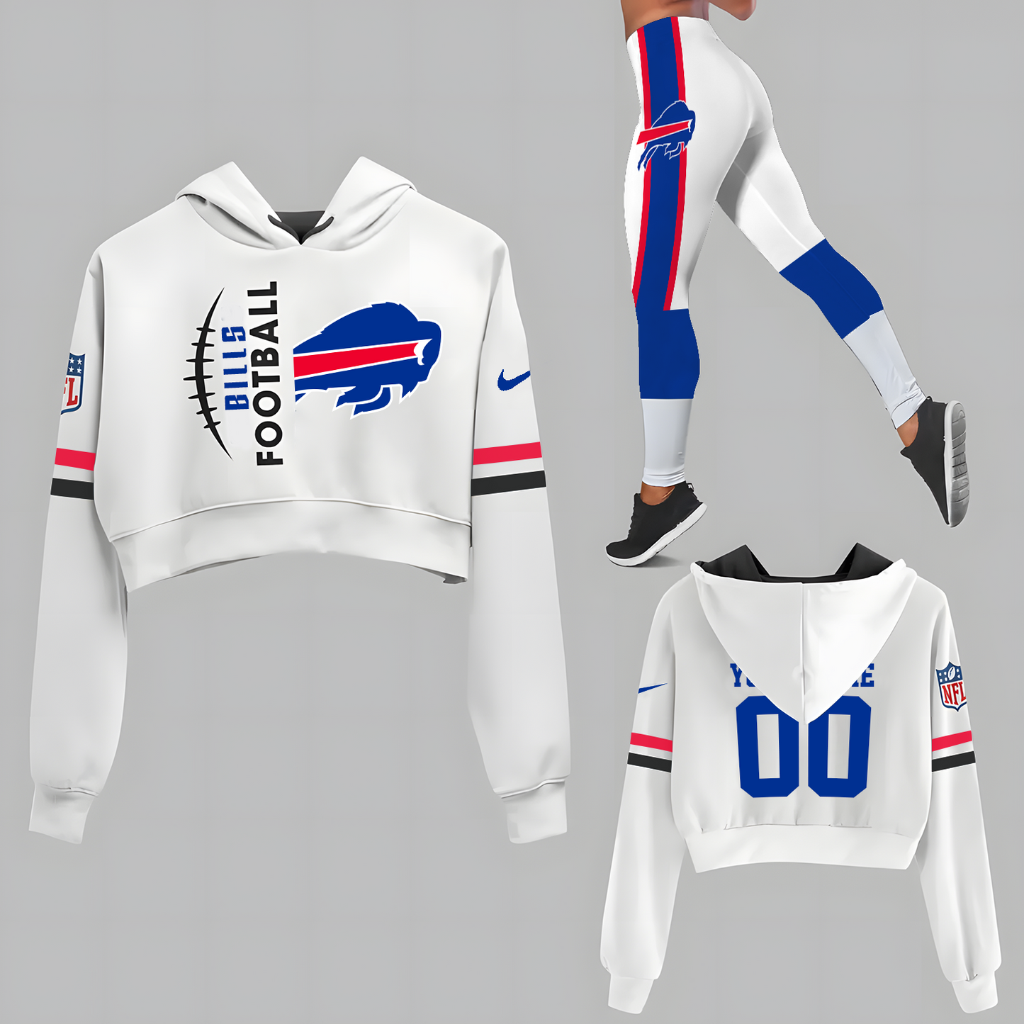 BUF x NFL Set Hoodie And Legging Workout DatND DVT