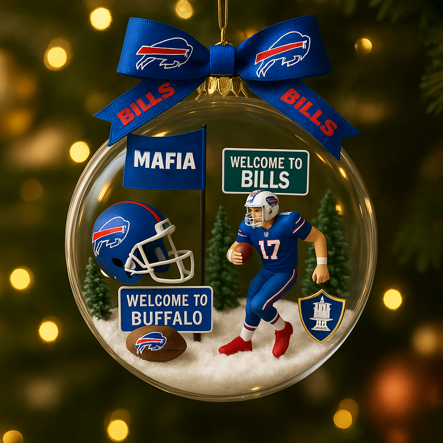 BUF x NFL Commemorative Christmas Ornament DatND DVT