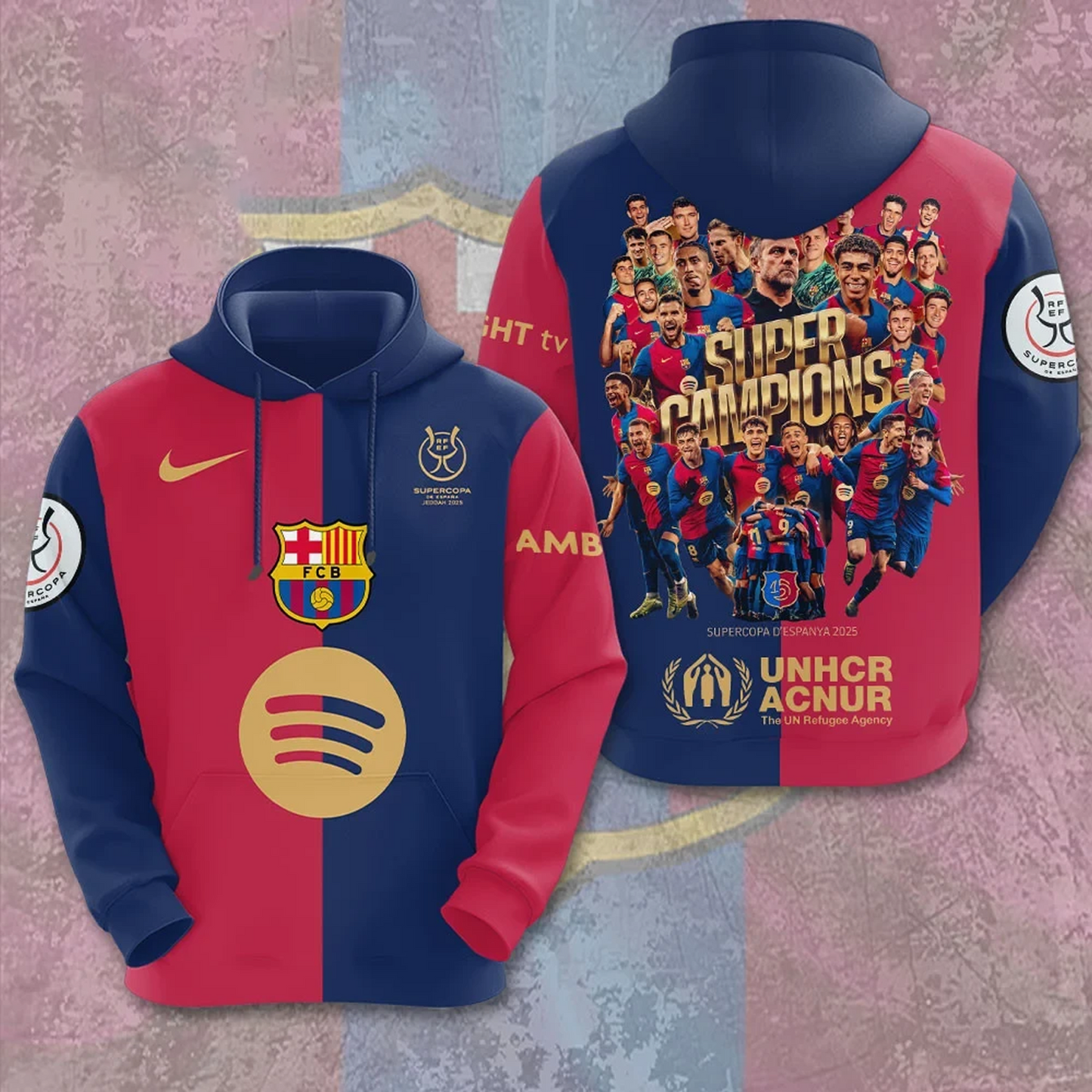 Barca Super Copa 2025 3D Full Printing Premium NDD