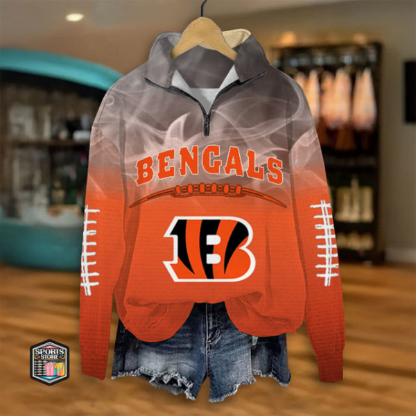 CIN Premium Women Quarter-Zip Hoodie DDT CTND