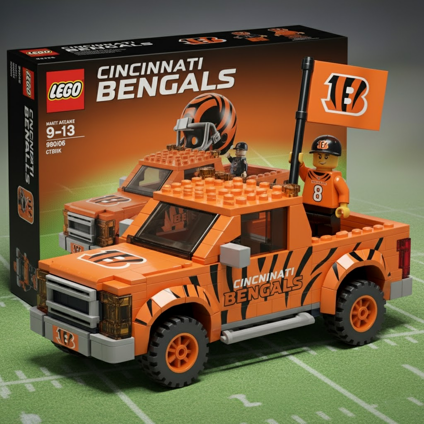 CIN x NFL Building Blocks Truck Toy Set DatND DVT