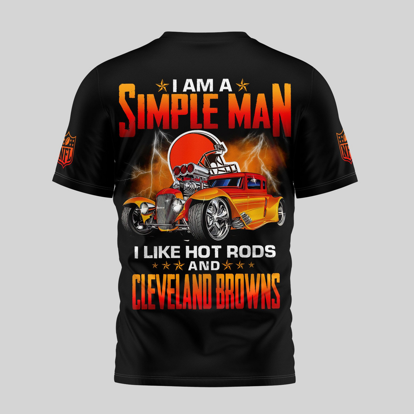 CLE Premium NFL Hot Rods 3D Shirt DDT HLPHUONG