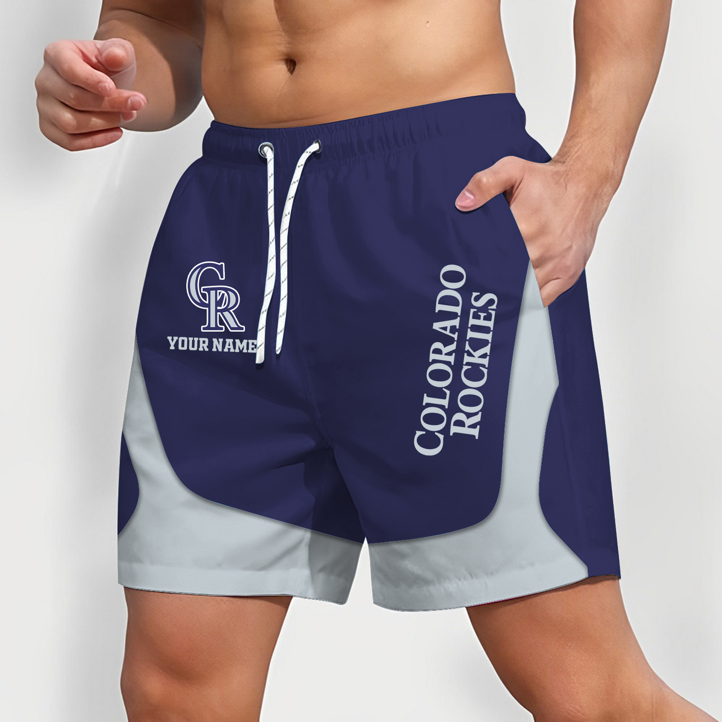 COL x MLB Team Special Short Pants For Men Custom Name Gifts DATND TANTD