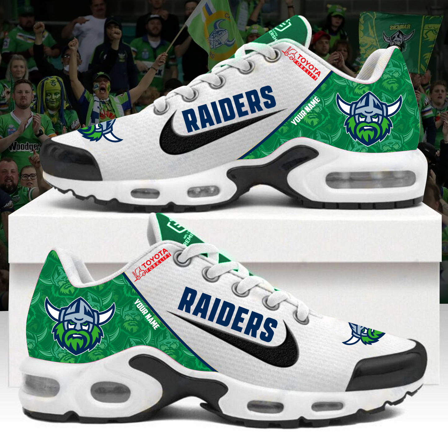 Canberra Raiders NRL Custom Name NRL Air Max Plus Shoes NDD