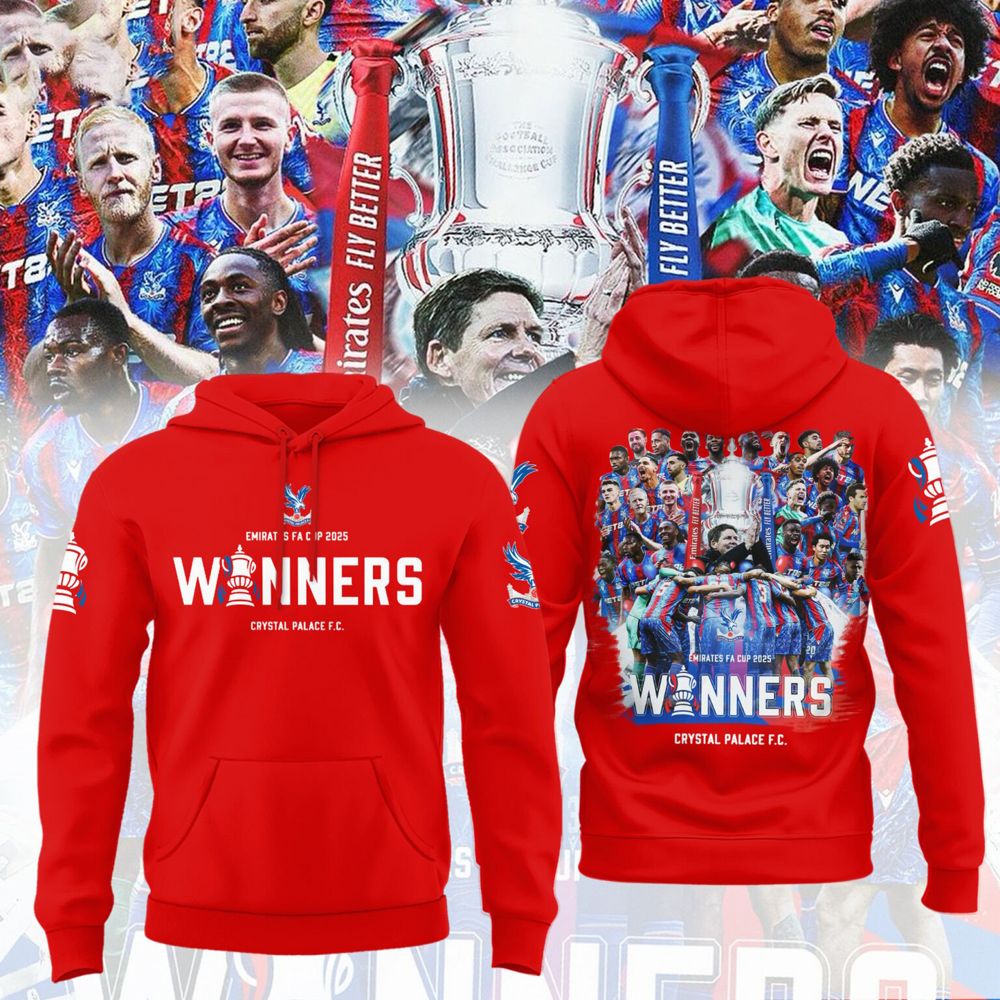 Crystal Palace FC Champons FA Cup 2025 Shirt DDTTTV