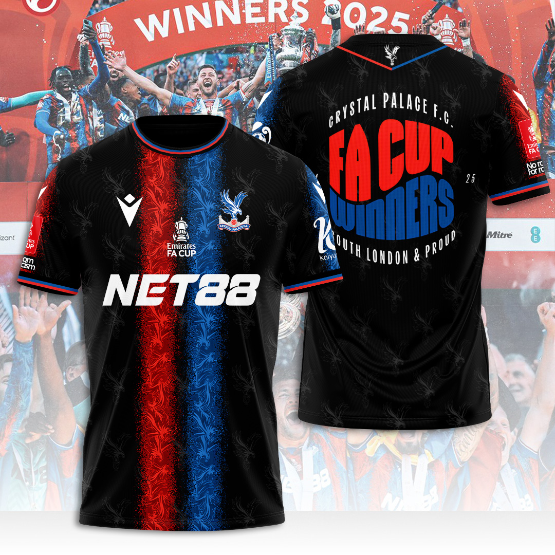 Crystal Palace FC Champons FA Cup 2025 V10 Shirt DDTTTV