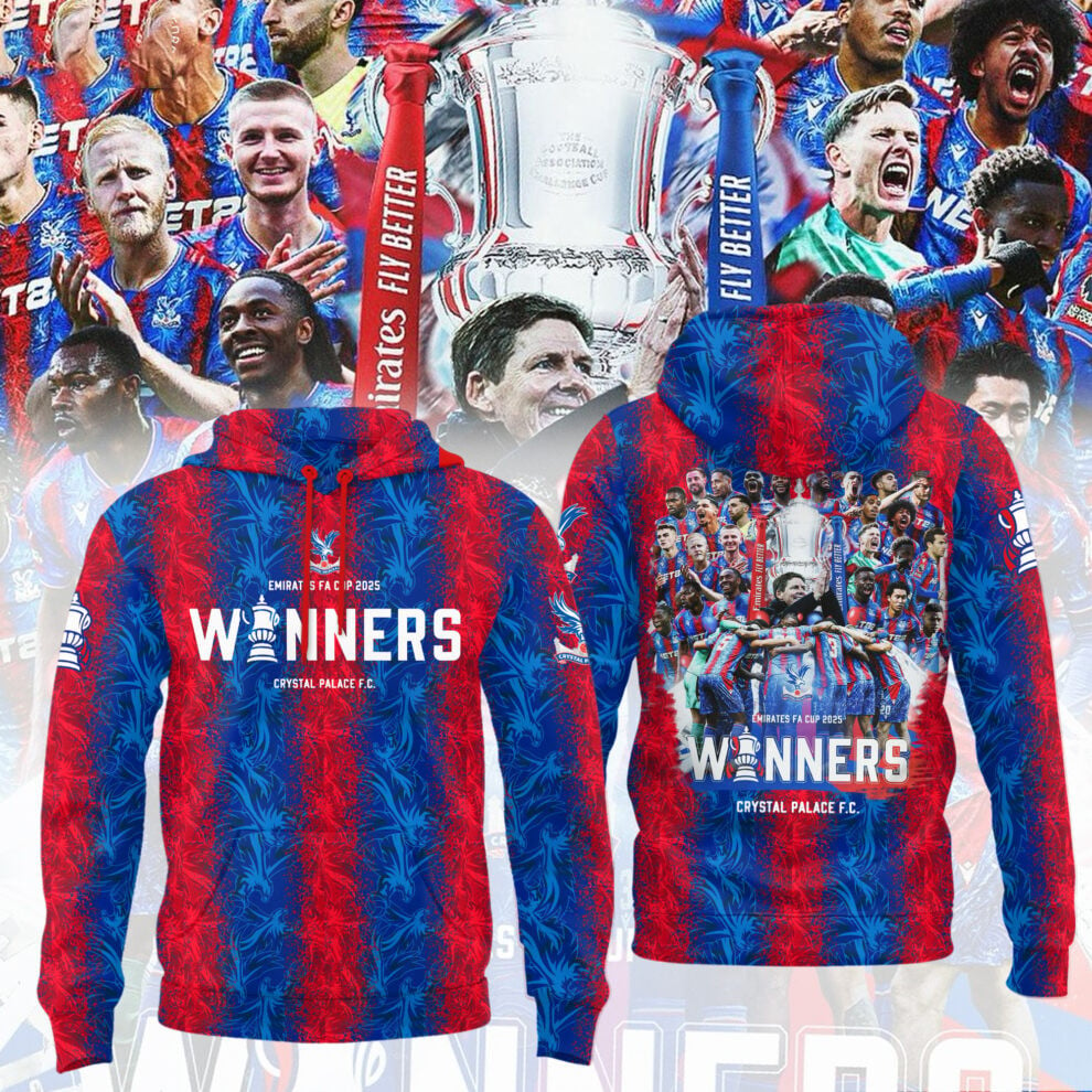 Crystal Palace FC Champons FA Cup 2025 V2 Shirt DDTTTV