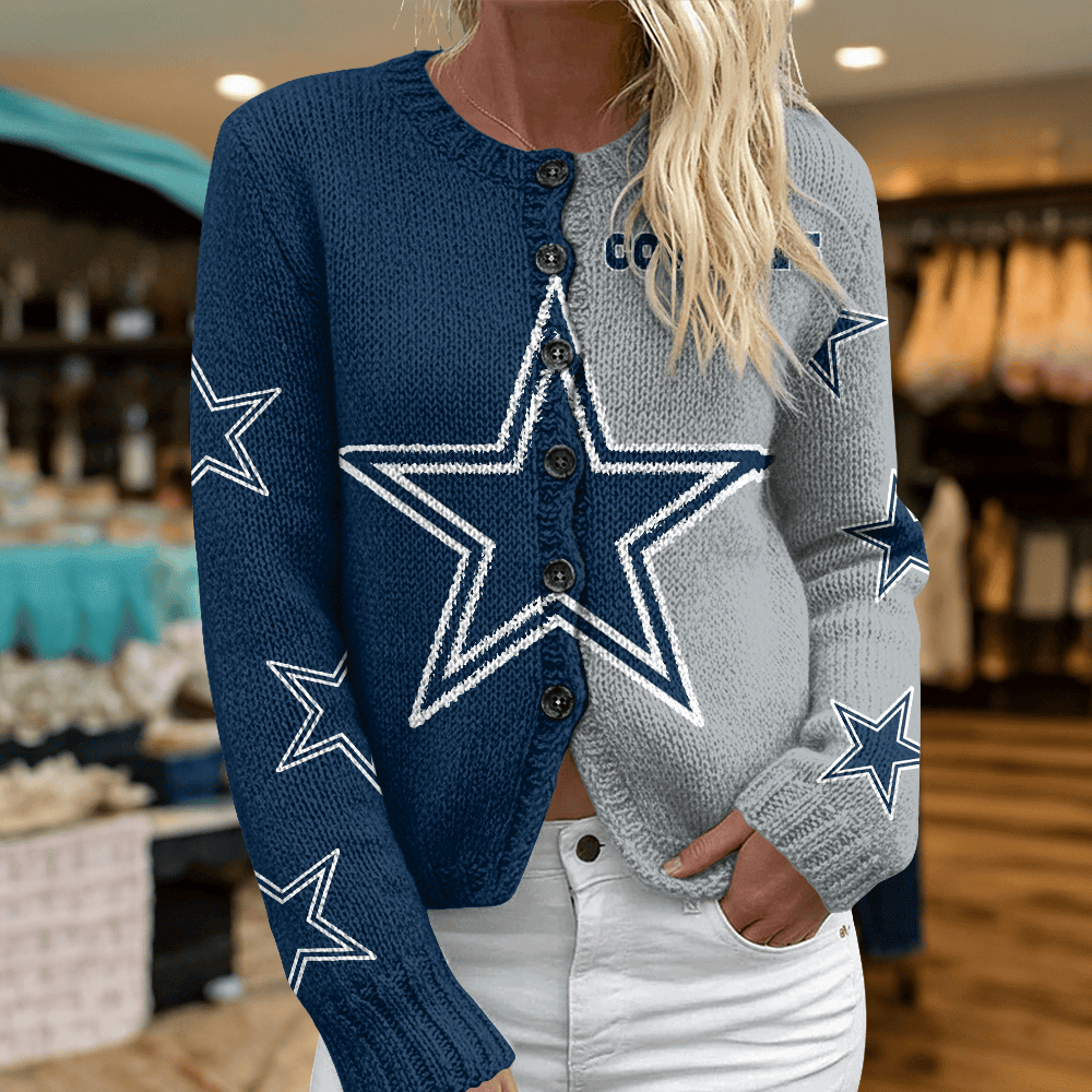 DAL x NFL Cardigan Sweatshirt With Button v1 DatND DVT