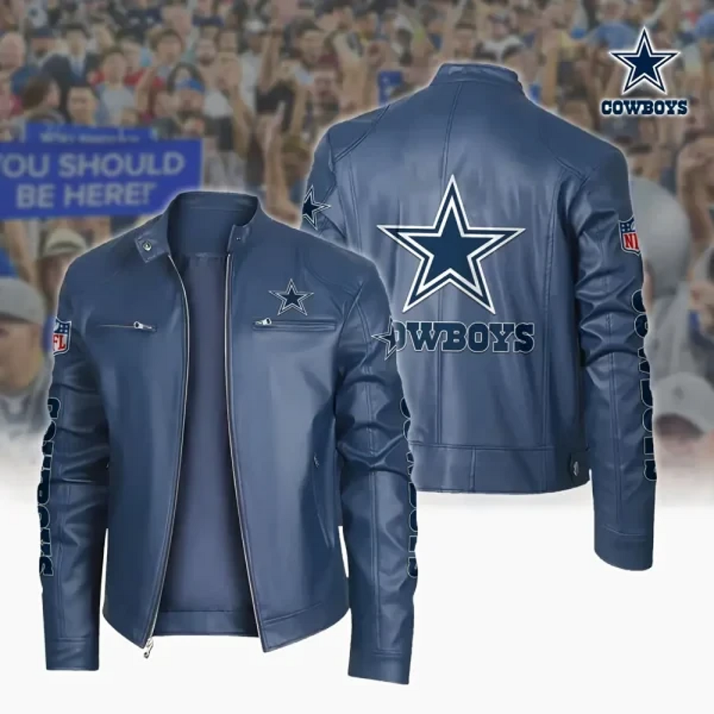 DAL x NFL Sport Leather Jacket DATND TANTD
