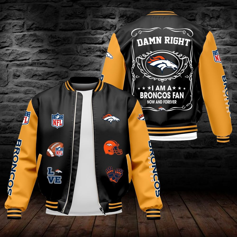 DB NFL Premium Leather Bomber Jacket DDT HLPHUONG