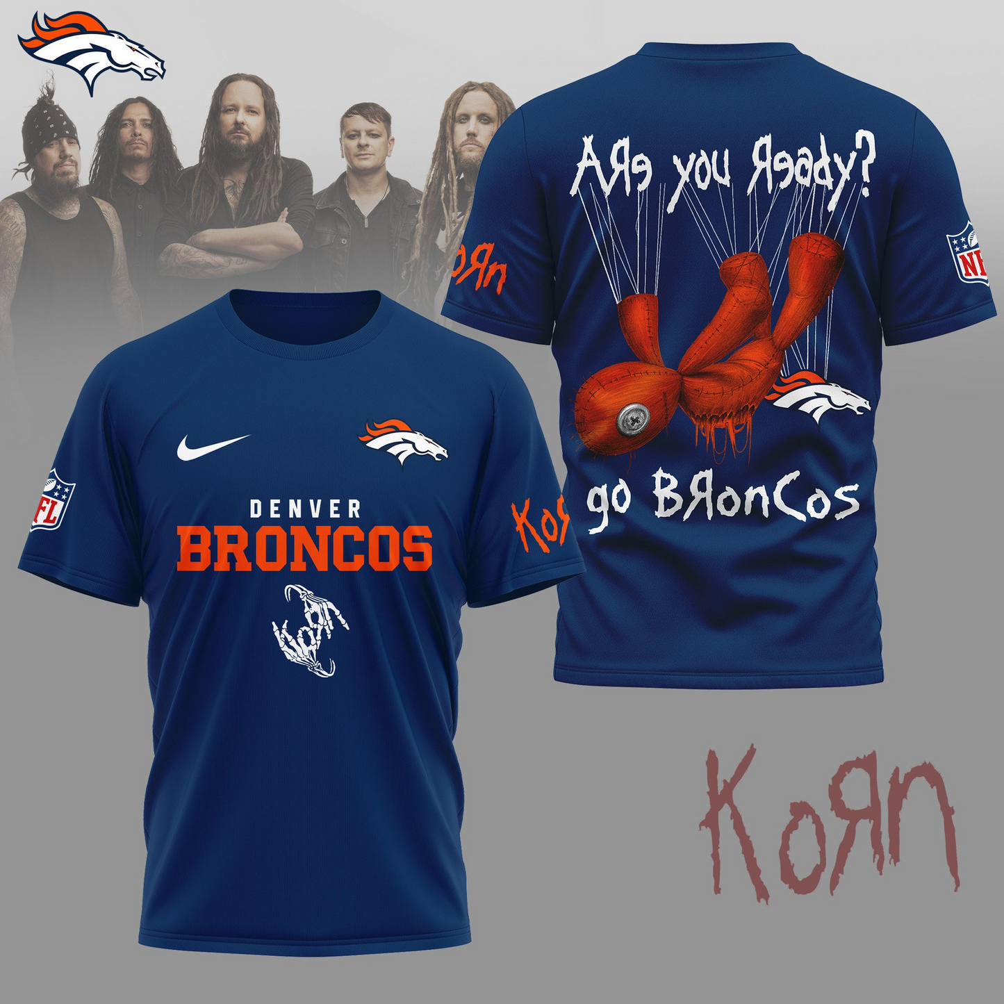 DB Premium NFL Korn Fan Shirt DDT CTND