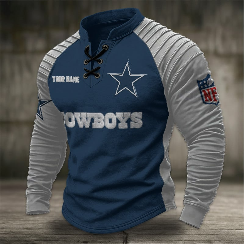 DC x NFL Men Stand Collar Long Sleeve Top DDT CTND