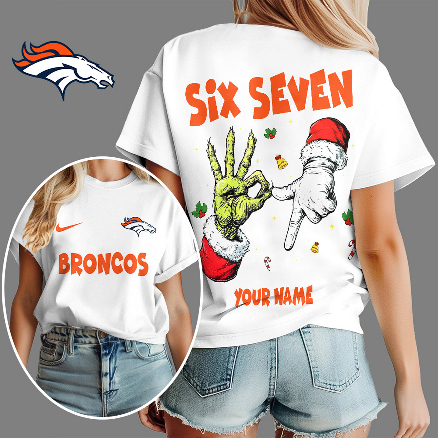DEN x NFL Funny Six Seven Hot Trend Tshirt Custom Any Name DATND TANTD
