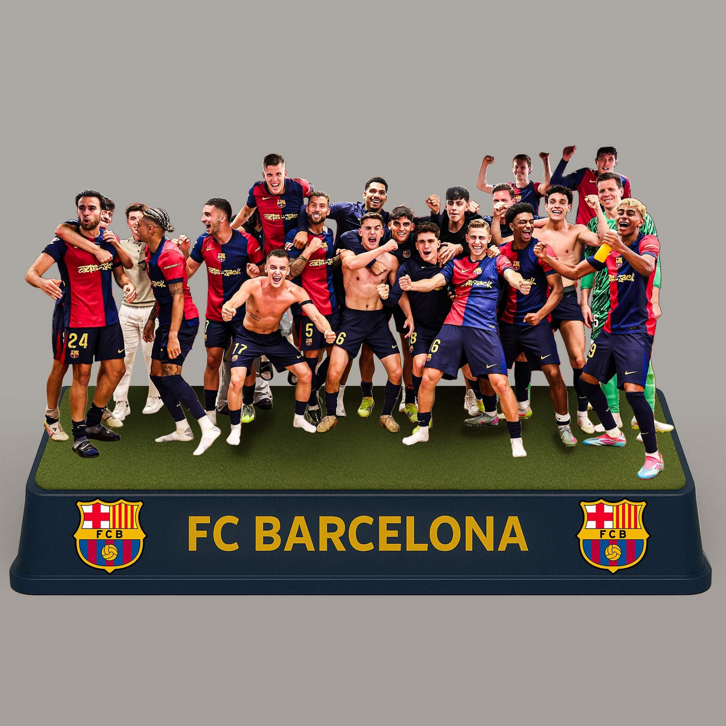 FC Barcelona Campeones La Liga V6 Premium Acrylic Plaque DDTCTND
