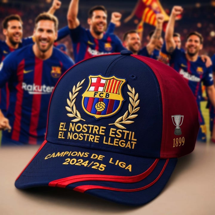 FC Barcelona Campeones La Liga 2024 2025 V2 Classic Cap DDT