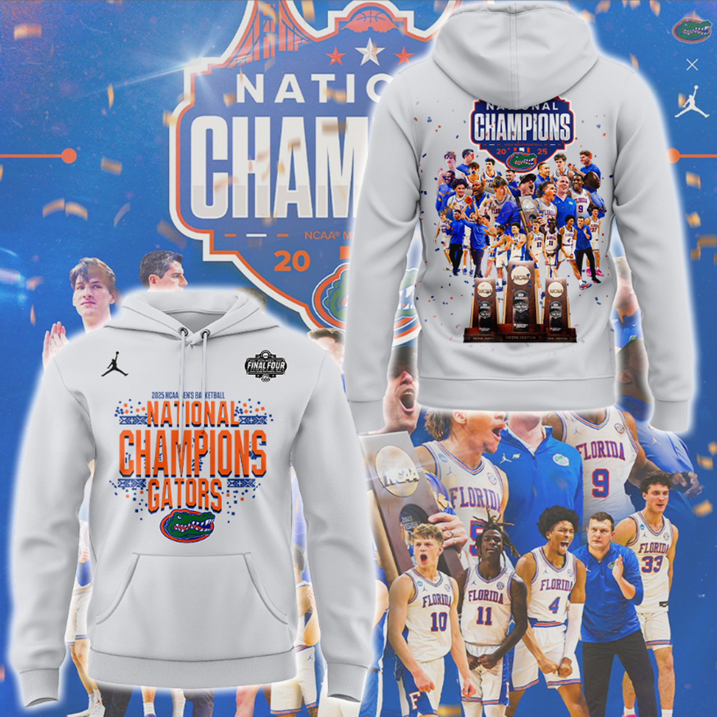 Florida Gators Men’s Basketball 3rd National Champions Hoodie