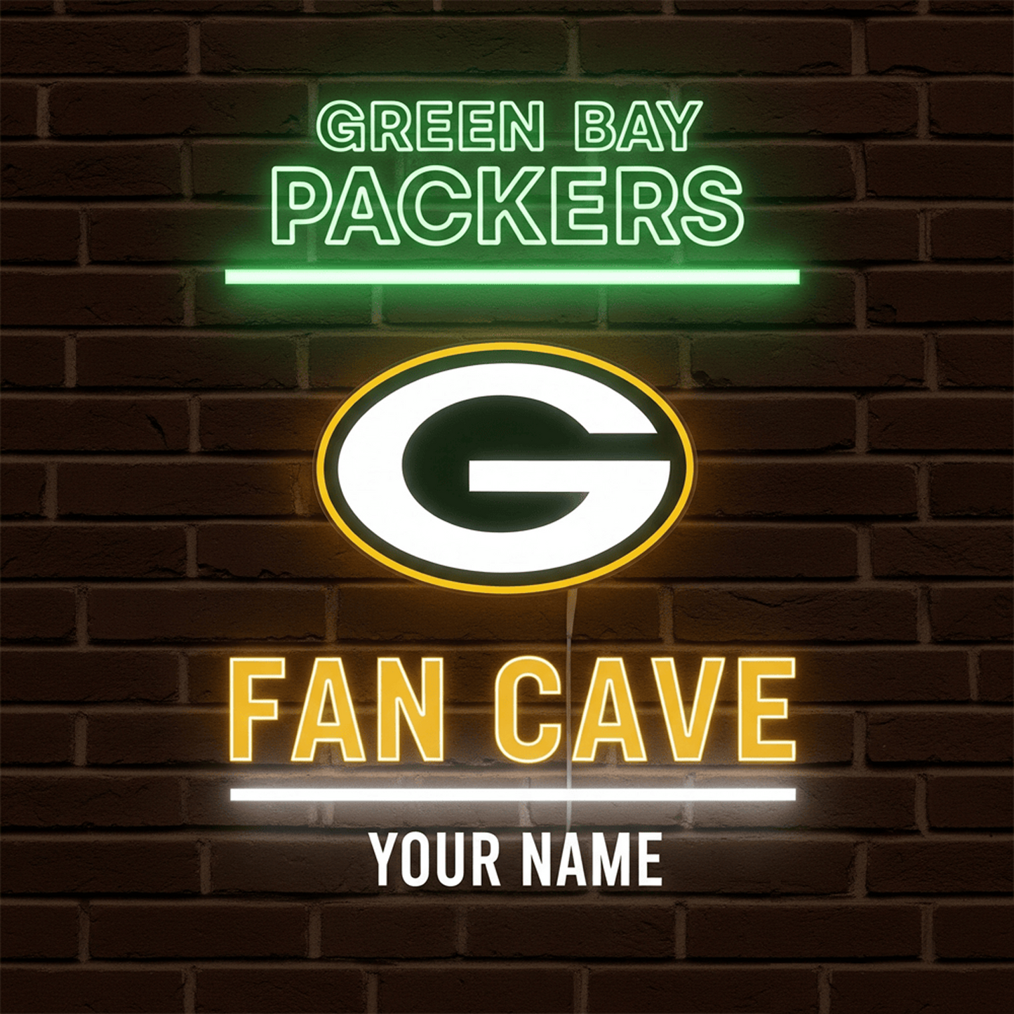 GB x NFL PREMIUM LED LIGHT WALL DECOR DATND TANTD