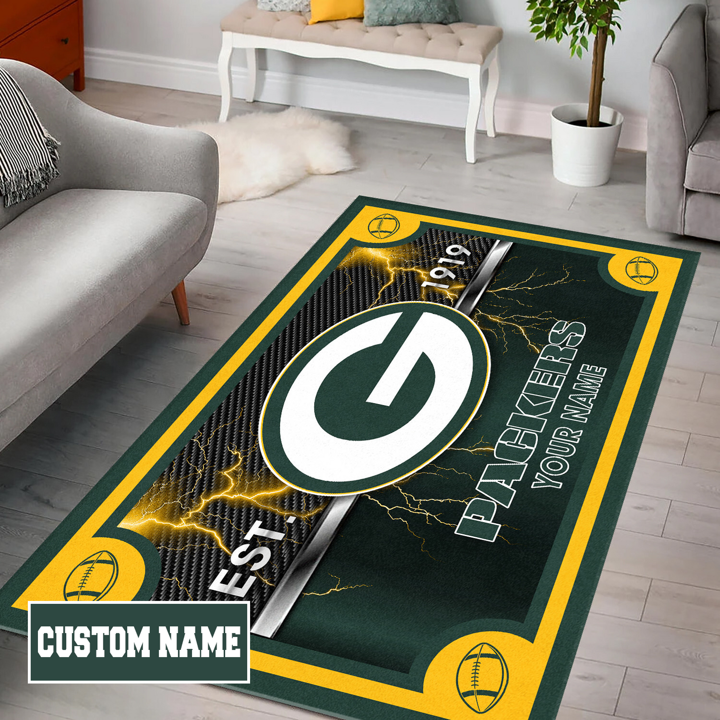 GB x NFL Rug DATND TANTD