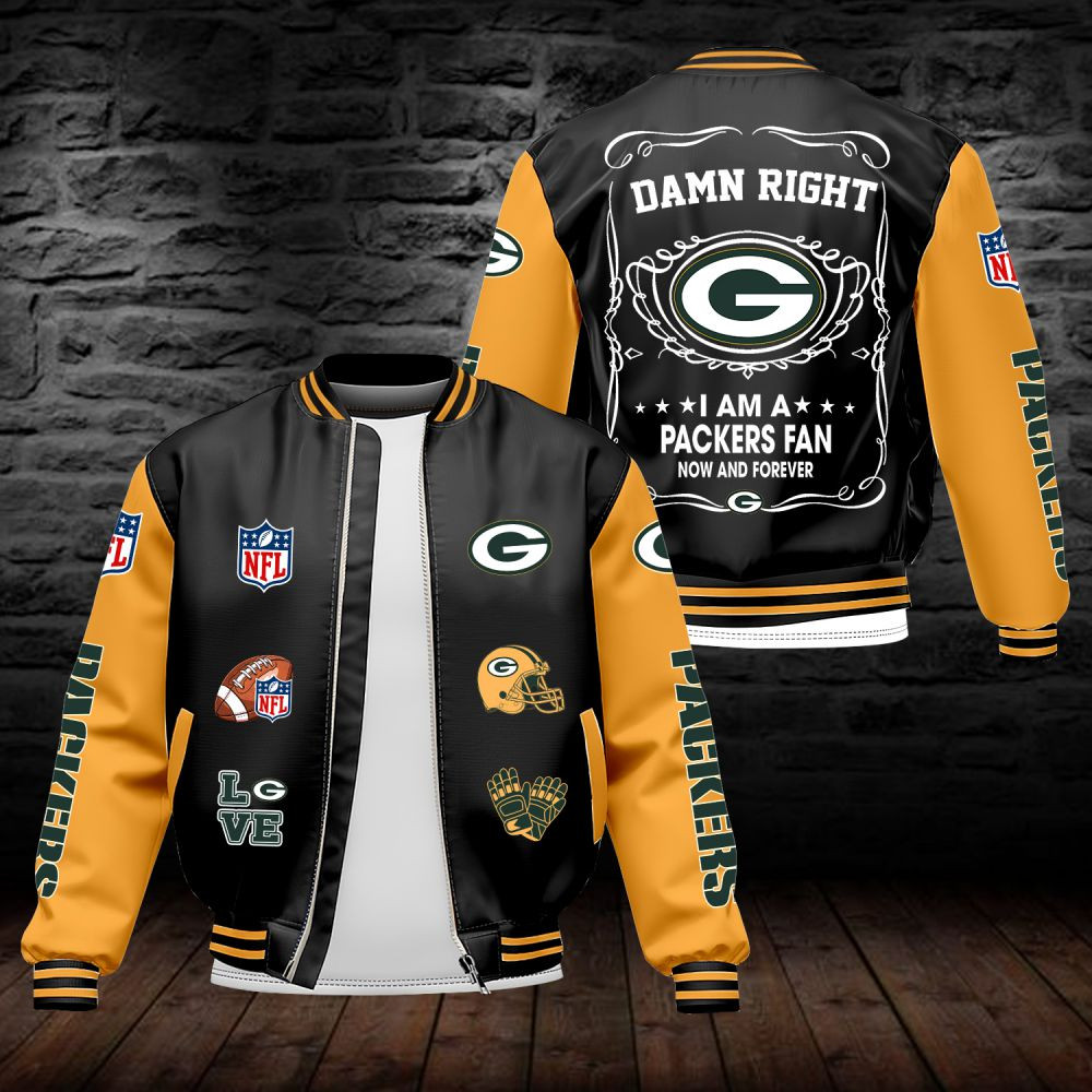 GBP NFL Premium Leather Bomber Jacket DDT HLPHUONG