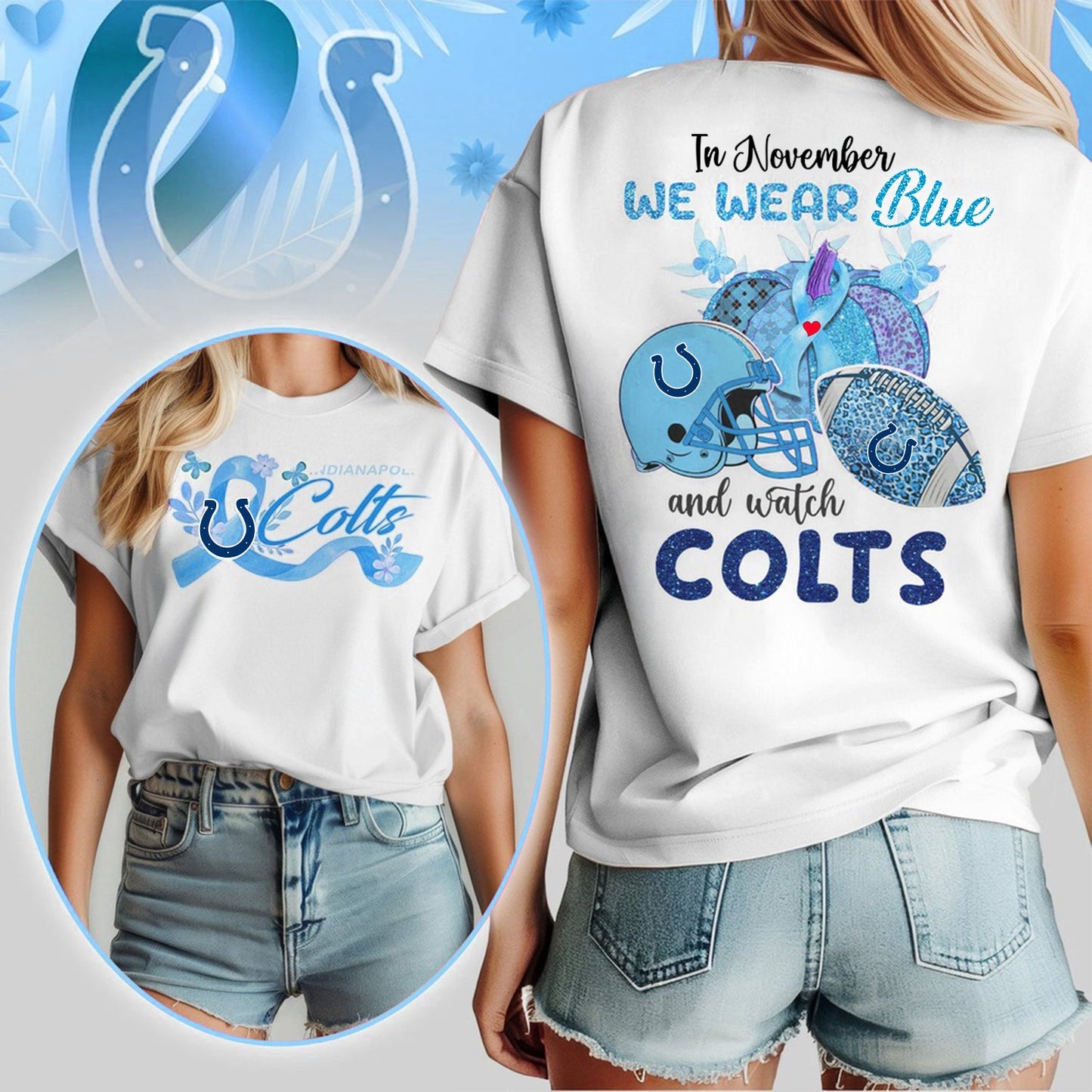 IN NOVEMBER WE WEAR BLUE AND WATCH IND SHIRT NDT NHM