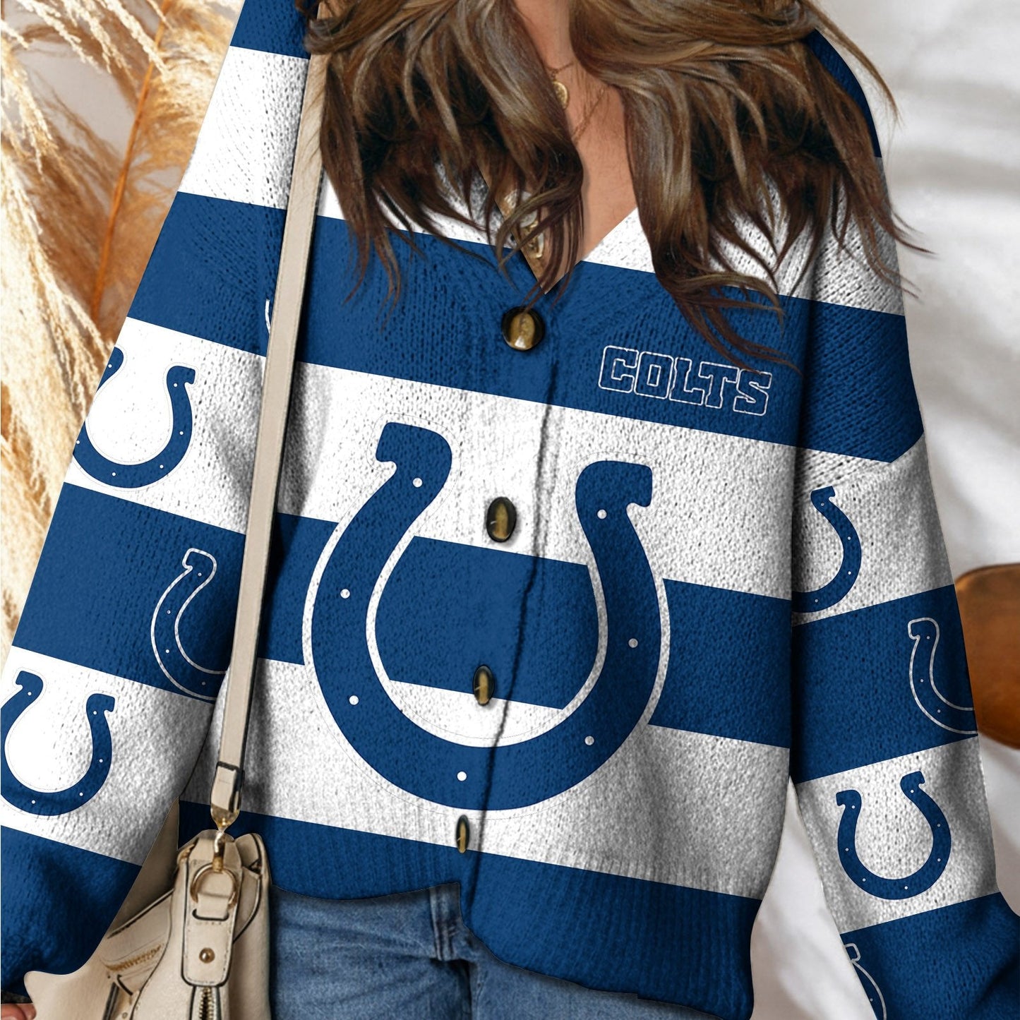 IND x NFL Cardigan Sweatshirt With Button DatND DVT