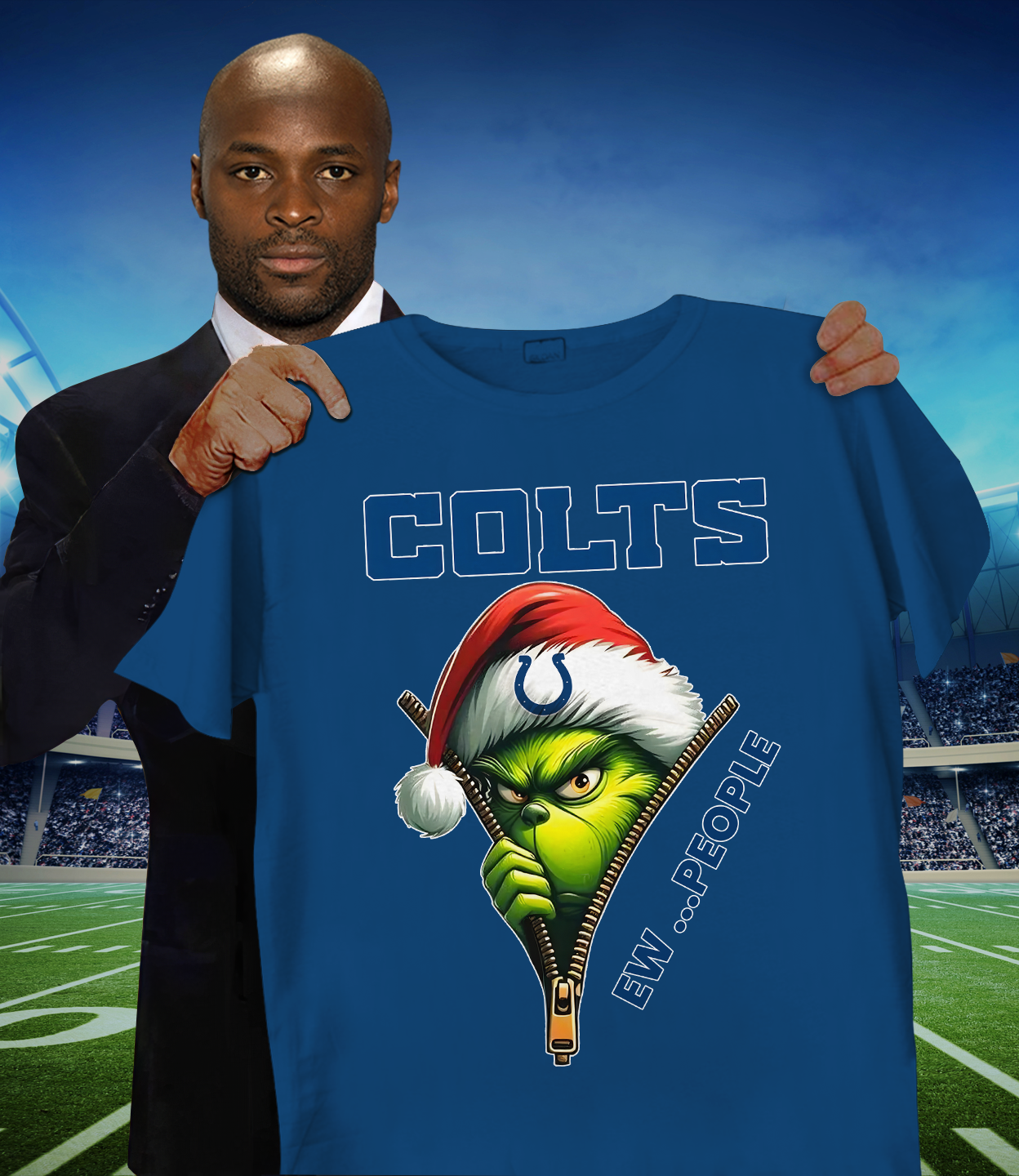 IND x NFL Christmas T-Shirt DATND TANTD 151125