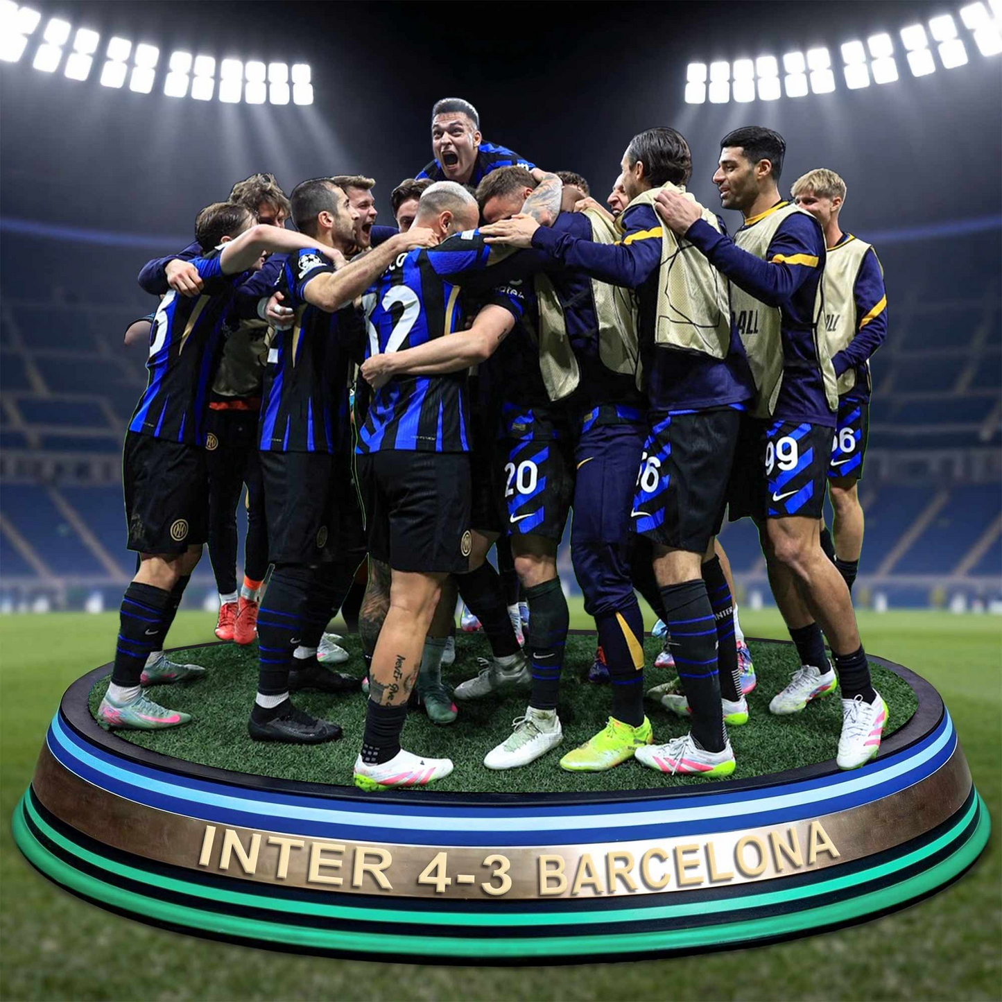 Inter Milan Premium V3 Acrylic Plaque DDTCTND