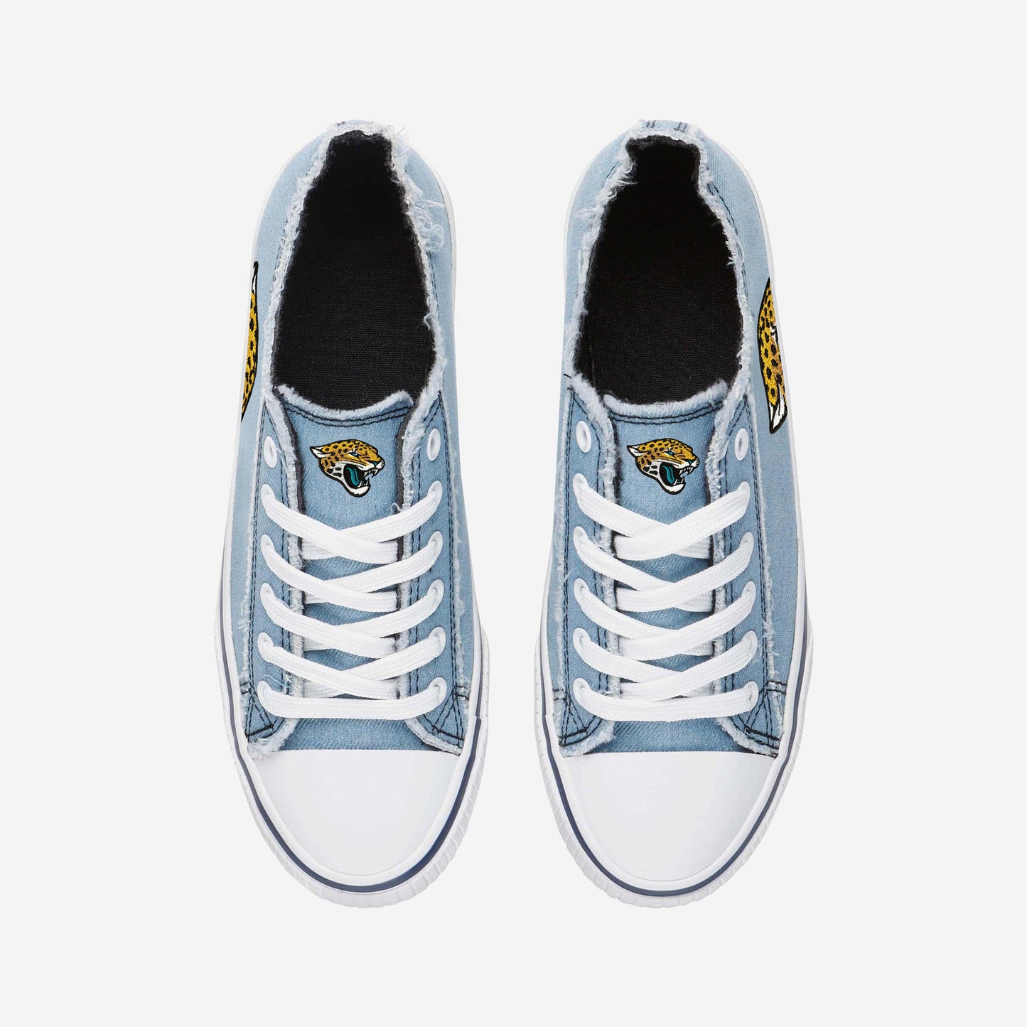 Jacksonville Jaguars Womens Denim Low Top Canvas Shoes NDD