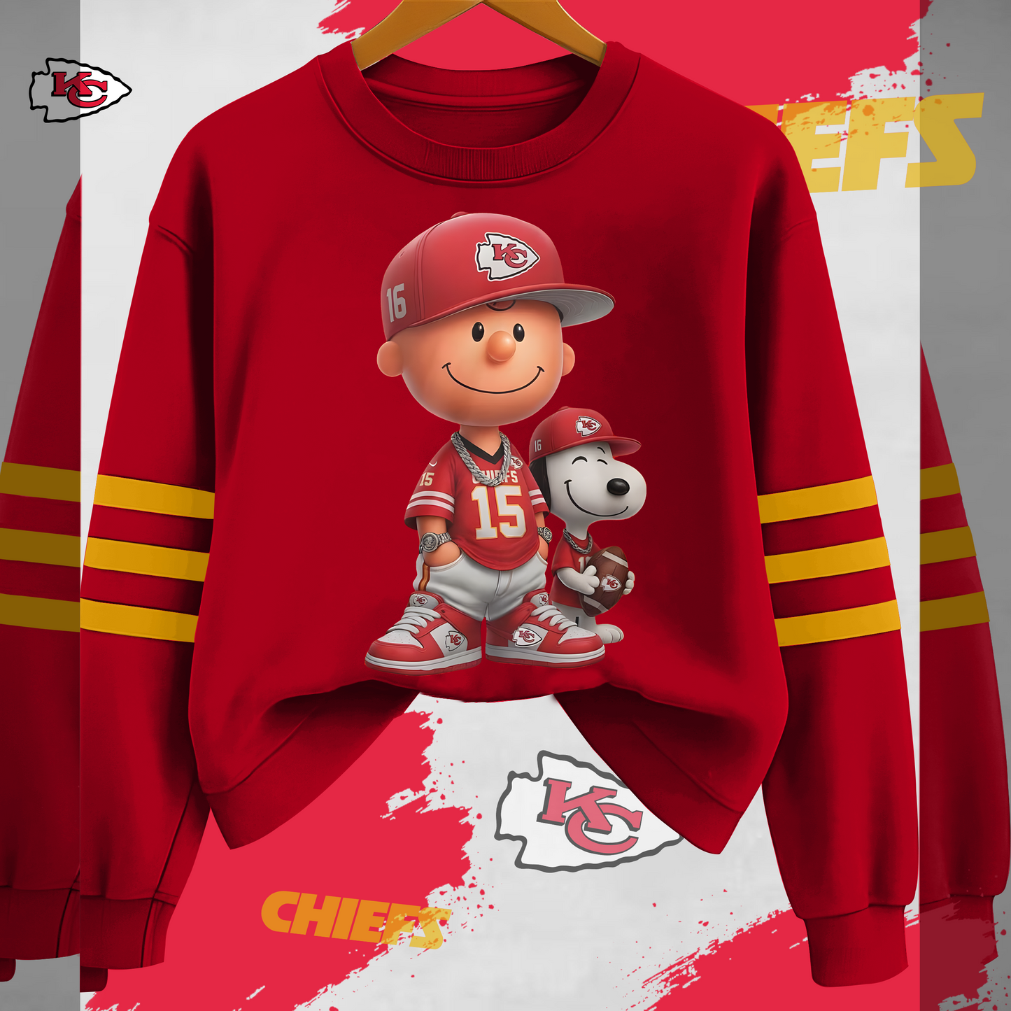 KCC x NFL Charlie Brown And SNP Sweatshirt DDT HLPHUONG