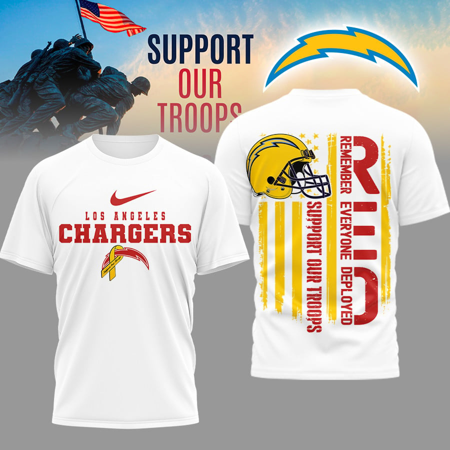 LAC Premium NFL Support Our Troops T-shirt DDT 101125 HLPHUONG