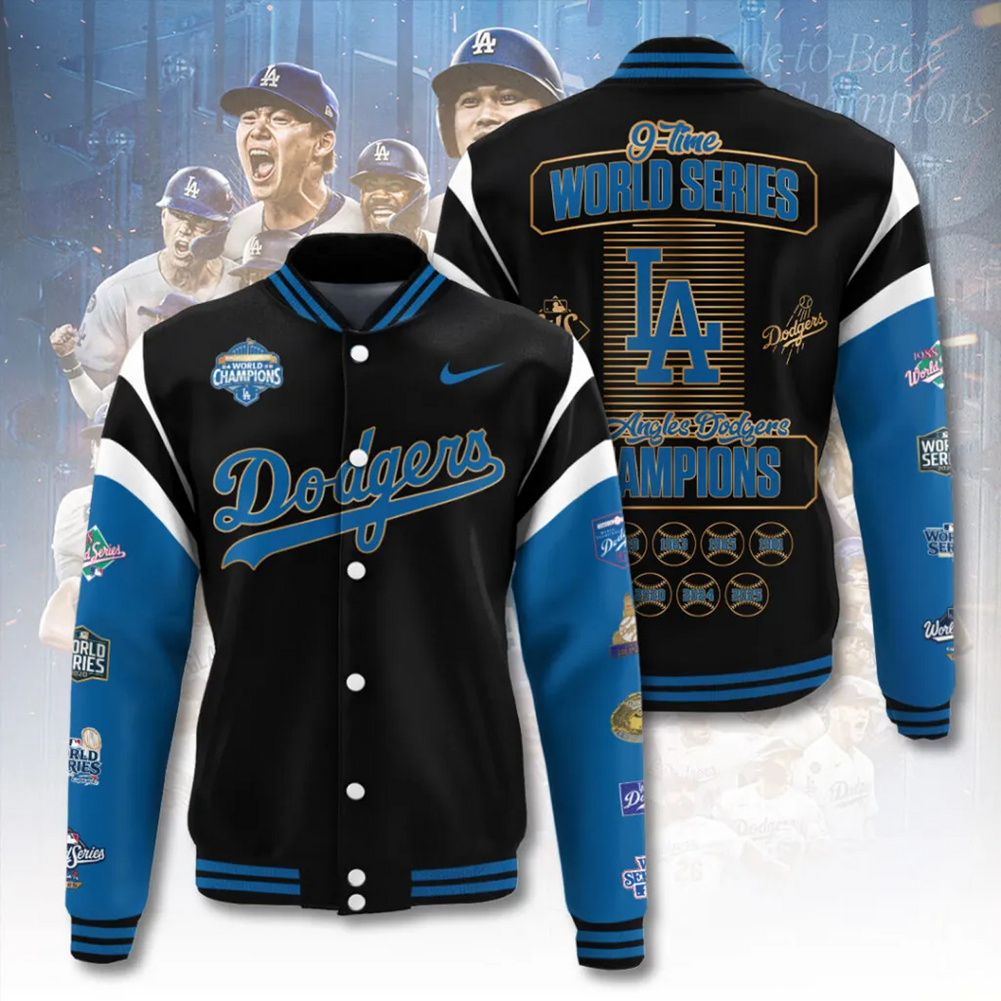 LAD x MLB World Series 20 Varsity Jacket V1 DatND DVT