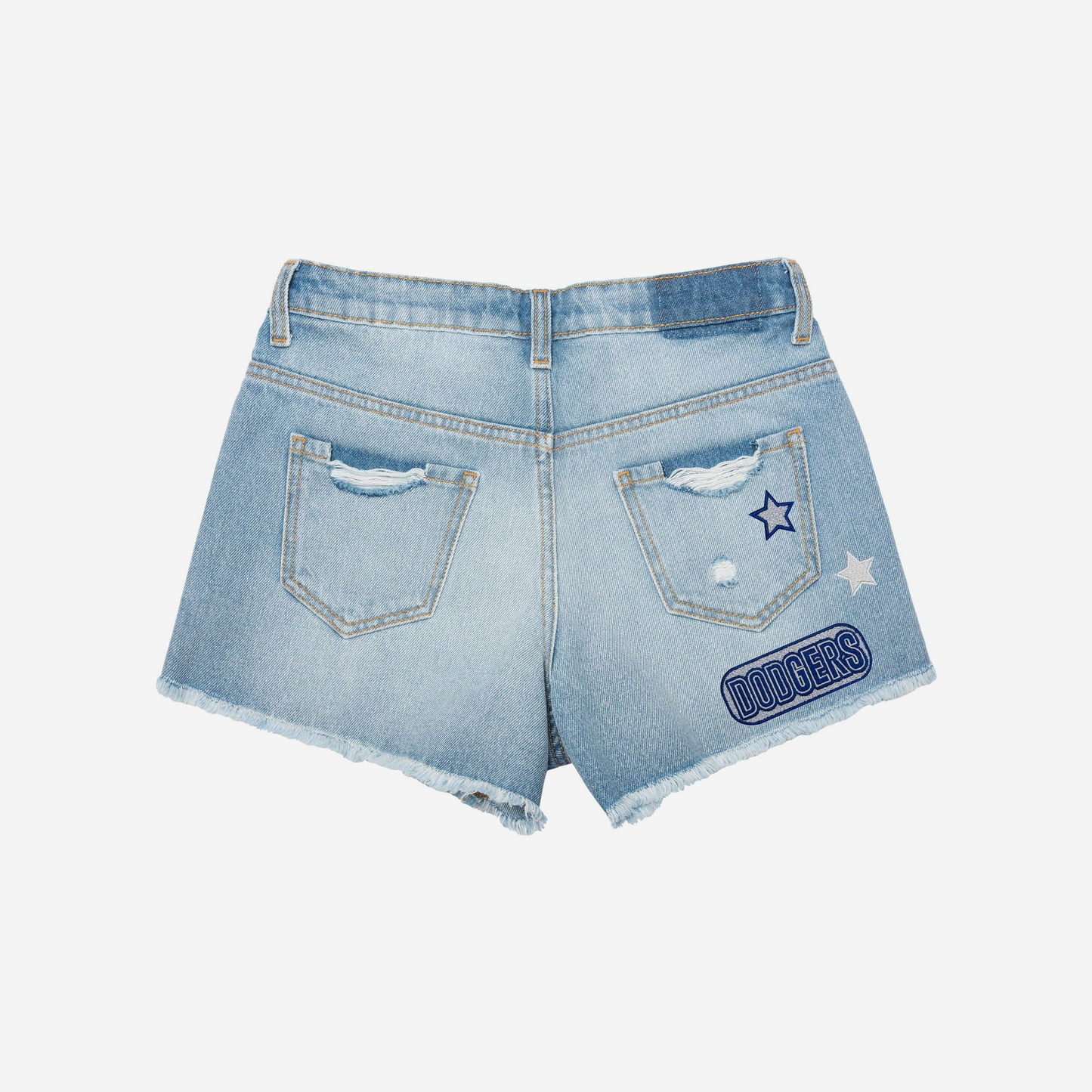 LAD Womens Team Logo Denim Shorts DDTTTV